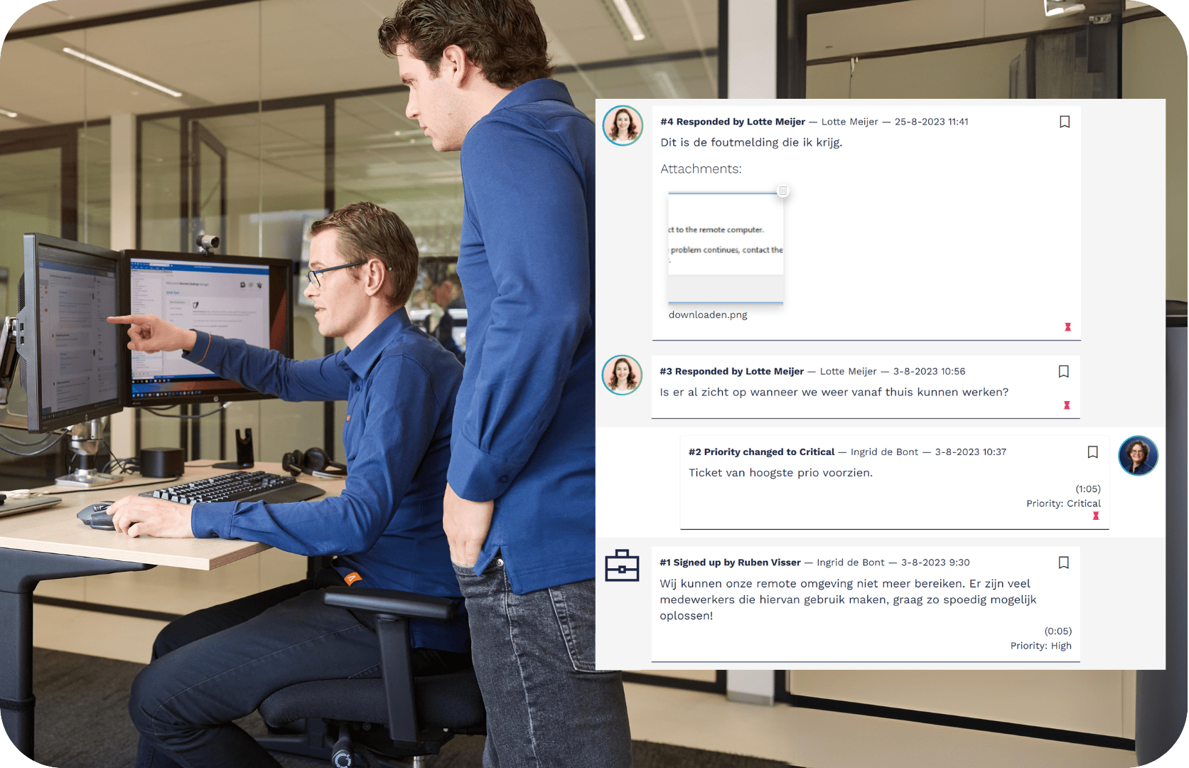 Ticket chat goto